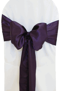 Eggplant sash